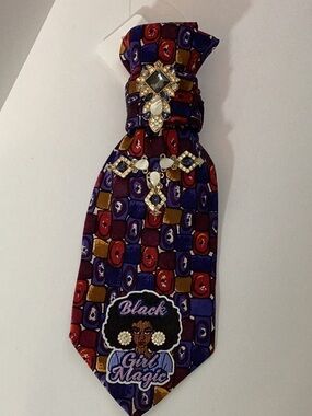 Positive Vibe Junkie Tie: Black Girl Magic